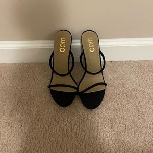Ego Brand Black open toed heels